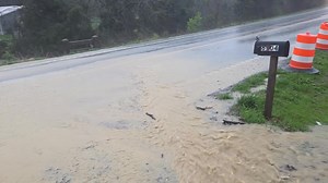 A look at what Highway 150 (Bardstown Road). Drivers are advised to take the Bluegrass Parkway and Highway 555 to and from Bardstown. | WAVE