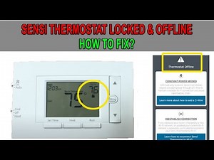 Sensi Thermostat is Locked and offline: How To Fix it?