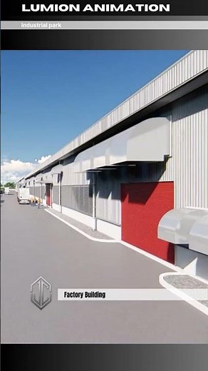 LUMION Animation: Industrial park - Factory building