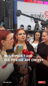 Das Bier kostet am Donauinselfest 2023 im Durchschnitt 6 Euro 2 Euro Pfand. Findet ihr das zu teuer? | Radio Wien / Wien heute