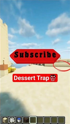 Minecraft Desert Trap That Actually Works! 💀🏜️ #minecraft #viral #minecrafttutorial #shorts