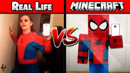 Minecraft vs real life mirror challenge explained