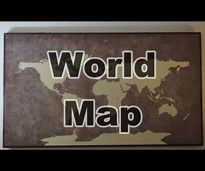 World Map Wall Art