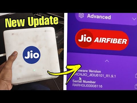 Jio airfiber router firmware version updated | New changes and calling started in jio airfiber