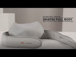 Sharper Image Multi Function Shiatsu Full Body Cordless Massager - Available Now at Shaver Shop