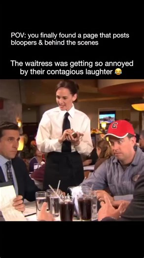 Michael Scott on Instagram: "During a simple restaurant scene, Steve Carell, Rainn Wilson, and the rest of the table can’t stop laughing—much to the waitress’s growing frustration. It’s the kind of blooper that perfectly captures the chaotic chemistry and genuine fun that made The Office so iconic. These moments remind us that even the most professional sets aren’t immune to uncontrollable laughter and perfectly timed chaos."