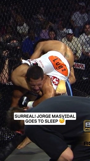 Jorge Masvidal really takes a nap in the cage! A shocking defeat! 💤😳 #Bellator #MMA #Submission | Bellator MMA