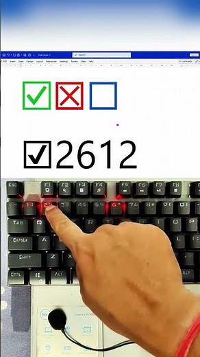 Type THIS code in MS Word & get ✔️ ✖️ instantly (No Insert Menu needed!) 😱 #msword #office #document
