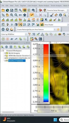 RECORTAR CURVAS DE NIVEL O SHP EN GLOBAL MAPPER PRO #shorts