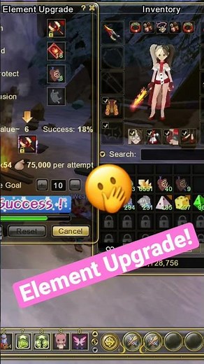 Flyff Universe - Successful Elements Upgrade! +5 To +10 #flyffuniverse #mmorpg #bladeUser