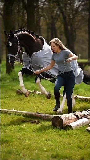 Horse Jumping Training | Perfecting Every Jump 🐎✨ Equestrian Training #ShowJumping#shorts#videos