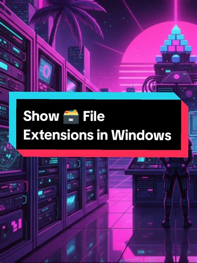 Show File Extensions in Windows ! #windows #pctips #techtok #fyp #computerscience
