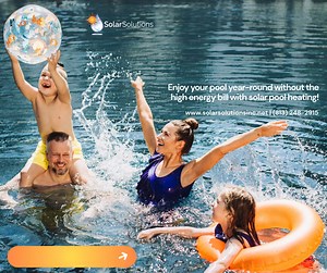 Heat Your Pool with Solar Solar Solutions helps Tampa families extend their swim season, lower energy costs, and enjoy their pool more — without relying on expensive heaters. ✔ Longer swim seasons ✔ Warmer water, naturally ✔ Lower energy costs ✔ Low maintenance, long-term savings Get ahead of the season and make your pool usable for months longer! Get a Free Estimate | Solar Solutions Inc.