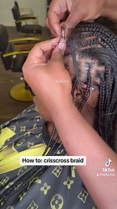 3.8K views · 123 reactions | How to: crosscross braid . . . . #howtobraid #howtocrisscross #explorepageready #explorepage #viralhairstyles #braidtutorial #tutorial #hairtutorial #hairstyletutorial #hairstyleideas #blackhairstyles #illinoishairstylist #atlhairstylist #stlhairstylist #braids #trendingbraids #fulanibraids #tribalbraids | Kellys Hair | Facebook