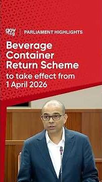Beverage Container Return Scheme to take effect from 1 April 2026