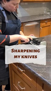 97K views · 2.3K reactions | I don't care what method you use, but sharpen your knives! A sharp knife is actually SAFER than a dull one , because it's less likely to slip. #homegrownkosher #homecooking #knife #knives #sharpening #chefsknife | Homegrown Kosher | Facebook