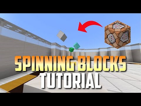 How To Make Spinning Items With Commands | Bedrock Edition | PS4 / XBOX / MCPE / WINDOWS