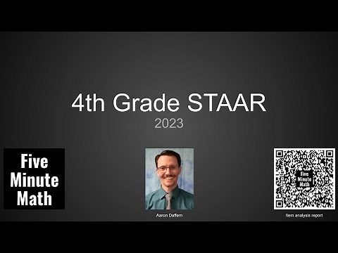 2023 4th Grade STAAR from Five Minute Math