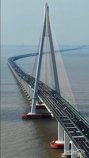 The Hangzhou Bay Bridge! One of the world‘s top three sea-crossing bridges!#amazingchina