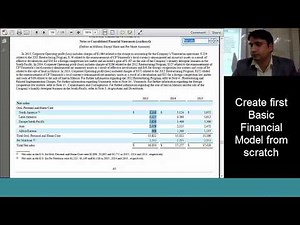 How to create a financial model - 1st video