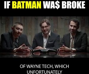 7.3M views · 7.3K shares | Batman goes indie to fund his crime fighting ways after Wayne Enterprises pulls funding 螺 | The Warp Zone | Facebook