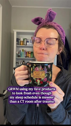 Night shift sleep schedule? Nonexistent. 🫠 Get ready with me using my favorite skincare makeup products that keep me looking fresh even after long hospital shifts. If you work in healthcare, radiology, CT, X-ray, MRI, or night shift, you already know how brutal the sleep schedule can be — but the glow still has to show up. Product FAVES: @Prequelskin @EADEM @good light cosmetics @Naturium @Facile Skin @Experiment Beauty @centella skin care @e.l.f. Cosmetics #RadiologyLife #healthcaregirlies #Me