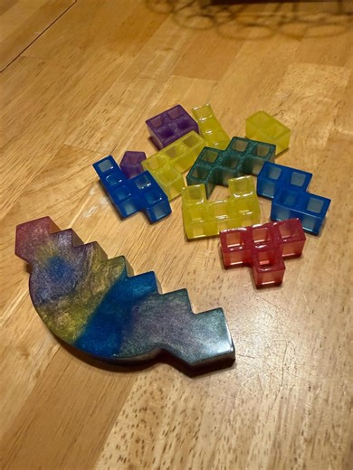 Resin Block Tower Stack Game - Etsy