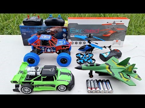 Rc Racing Car,Rc Rock Crawler,Rc Helicopter,Rc Plane and Drone Remote Control Unboxing Test Flying