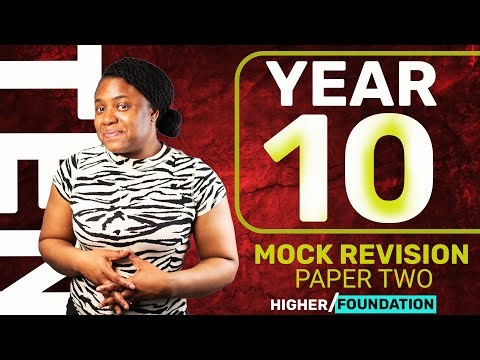 YEAR 10 HIGHER AND FOUNDATION PAPER 2 MOCK REVISION/ Watch before your exams for High Grades.