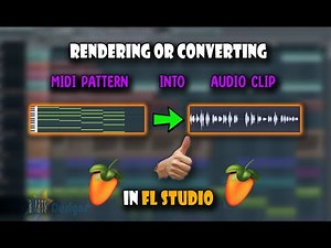 2 Tricks of converting or rendering MIDI pattern into audio clip in FL STUDIO