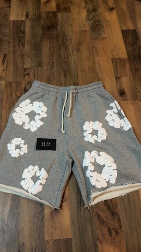 Grey Denim Tears Cotton Wreath Shorts - All Sizes Available