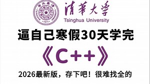 【整整100集】目前B站最全最细，2026年最新C  零基础自学入门教程，全程干货无废话！让你少走99%的弯路！从零小白到C  开发大佬看这套就够了！