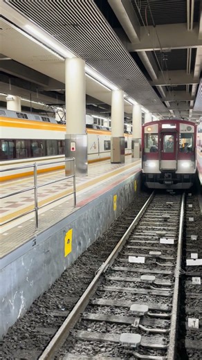 近鉄大阪線 （ダイヤ改正で廃止！！） 近鉄1525系 急行伊勢中川行き 到着シーン@大阪上本町