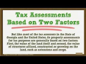 Property Tax Assessment and the Fulton County Tax Assessors 101 Atlanta, Georgia 404-618-0355
