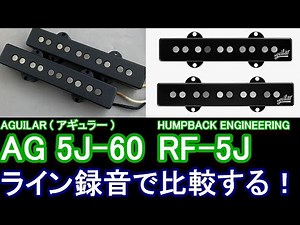 【Pick Up！】AGUILAR vs HUMPBACK ENGINEERING ライン録音でピックアップを比較！『アギュラー AG 5J-60』と『ハンプバックエンジニアリング RF-5J』