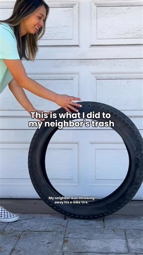 Tiffanie Westgor | DIY, Crafts & Mom Life on Instagram: "Yay TRASH!! I have always wanted to try this upcycled DIY project. I turned an old e-bike tire into a Hot Wheels display for my son and he’s obsessed. If you’re trying this DIY, here are some tips I learned. ⭐ Wash the tire. ⭐ Optional: Add LED lights inside before wood planks. ⭐ Use a small torpedo level to make sure your wood planks are leveled. ⭐ Use a wooden spacer in between the rows of the shelf to make sure they are evenly spaced. M