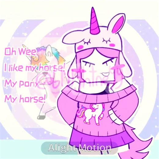 My Little White Pony × My OC :3 || #animation #roblox #oc #robloxoc #animationmeme #shorts #ocsart
