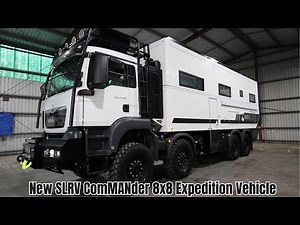 Dream Townhouse on Wheels | 12.5 L Six-Cylinder Engine | SLRV ComMANder 8x8 Expedition Vehicle
