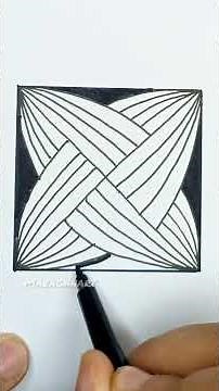 Easy Decorative Drawing | Relaxing Mandala Art for Beginners