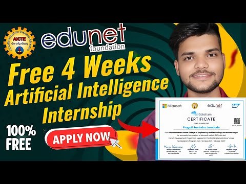 FREE AI Internship with IBM Certificate 🤑 | Edunet Foundation 4 Weeks Internship Full Guide 2025 |