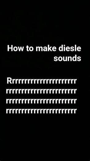 how ro makw diesel sounds