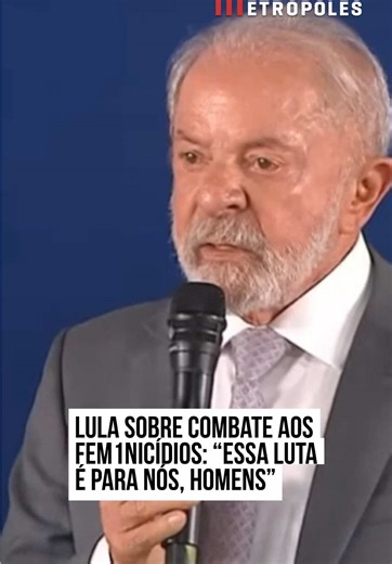O presidente Luiz Inácio #Lula da Silva (PT) afirmou, nesta quarta-feira (17/12), durante a última reunião ministerial de 2025, que o combate ao fem1nicídi0 é uma responsabilidade direta dos homens e que essa luta não pode ser atribuída apenas às mulheres. “Essa luta é para nós, homens”, afirmou o petista. Segundo Lula, as mulheres não podem ser responsabilizadas pela vi0lência que sofrem. “Não é a mulher que é a agr3ssora, é vítima de agr3ssão. Se nós, homens, somos algozes, precisamos assumir 