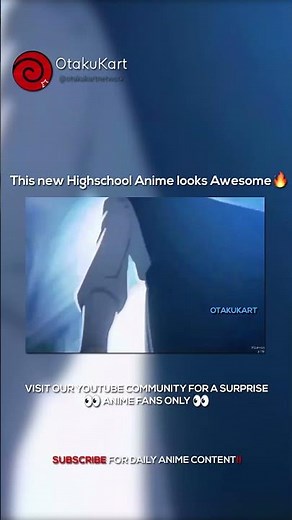 This new Highschool Anime looks Awesome 🔥 #animememes #animeedits #anime #shorts