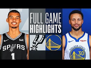 SPURS at WARRIORS | NBA PRESEASON FULL GAME HIGHLIGHTS | October 20, 2023