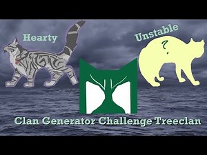 Warrior Cats Clan Generator Art Challenge || TreeClan (Commentary)