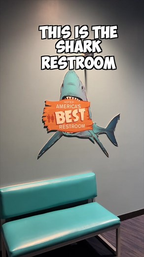 America’s BEST Restroom? You’ll be the judge! #sharkrestroom #rustyhumphries #celebratingamericawithrustyhumphries