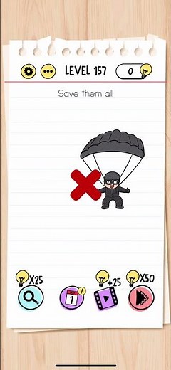 Brain Test Level 157 Save them all Answers Solutions