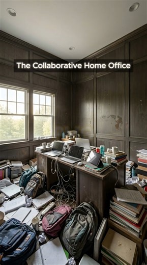 PMO | Shared Family Desk to Minimal Black Home Office | Overhaul
