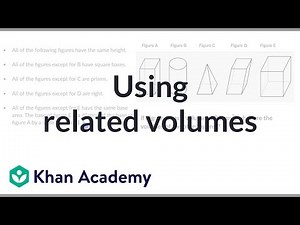 Using related volumes | Solid geometry | High school geometry | Khan Academy