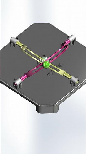 Simultaneous control of two directions #mechanism #3dprinting #solidworks #machine